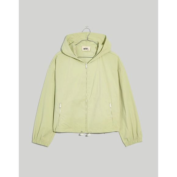 Madewell Light Green Hiking Hoodie Cropped Jacket Size Small - Picture 7 of 10